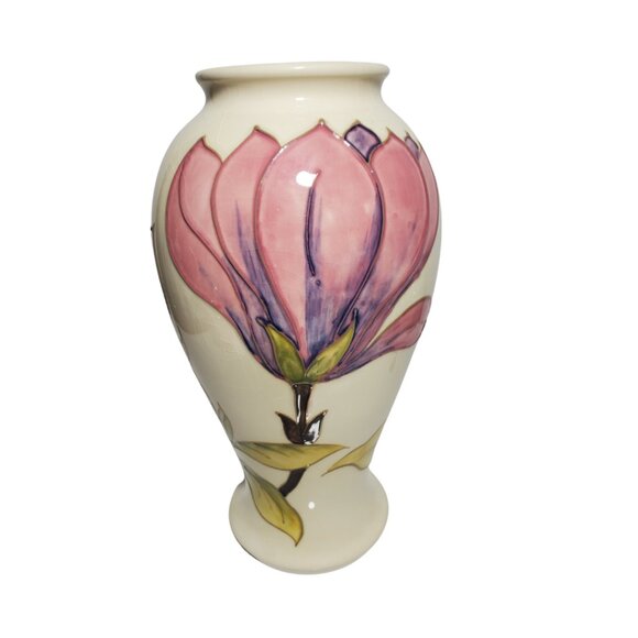 Vintage Moorcroft Magnolia Vase 10.5"– Walter Moorcroft ✨ - Picture 3 of 10